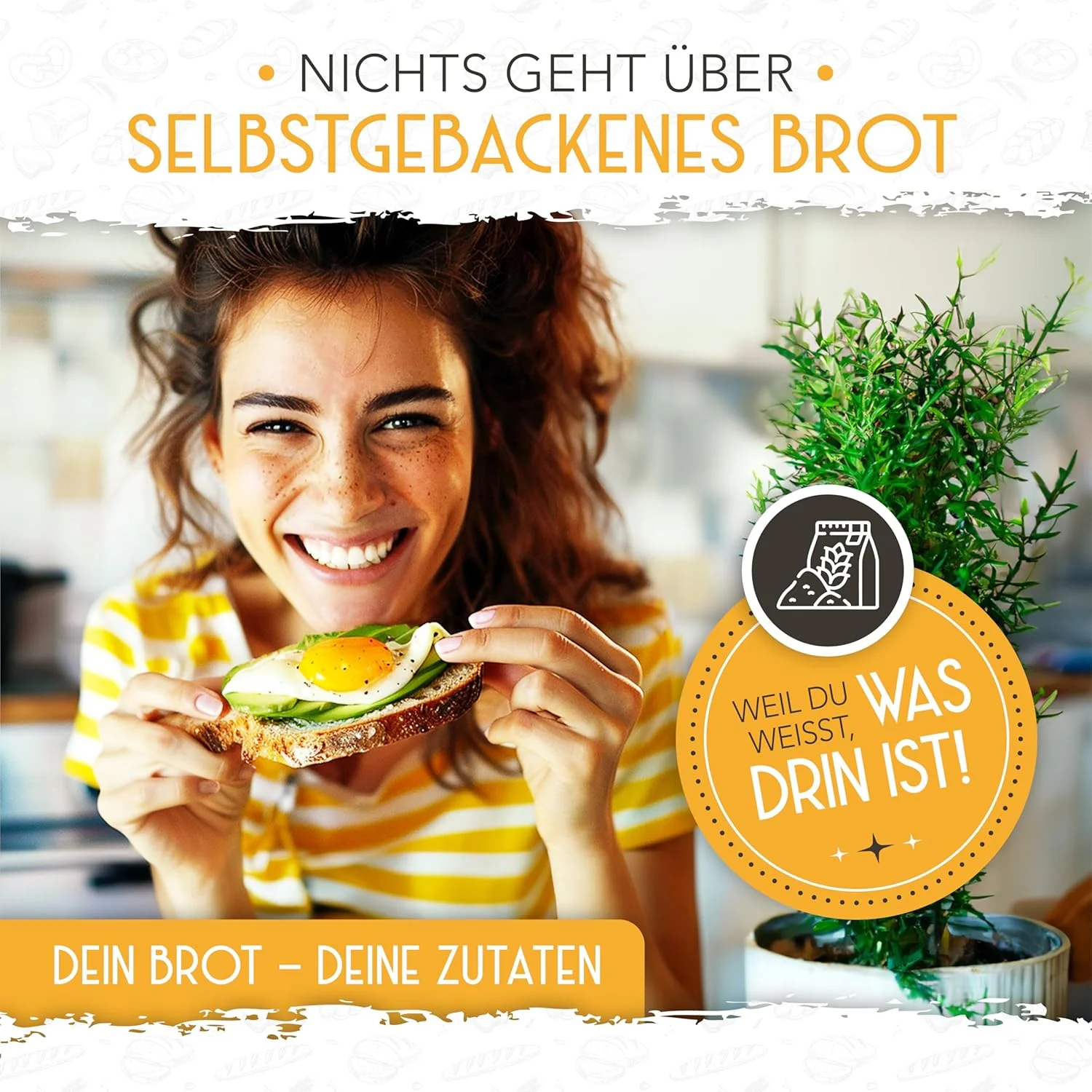 22cm Gärkorb rund inkl. Gärtuch - Image 5