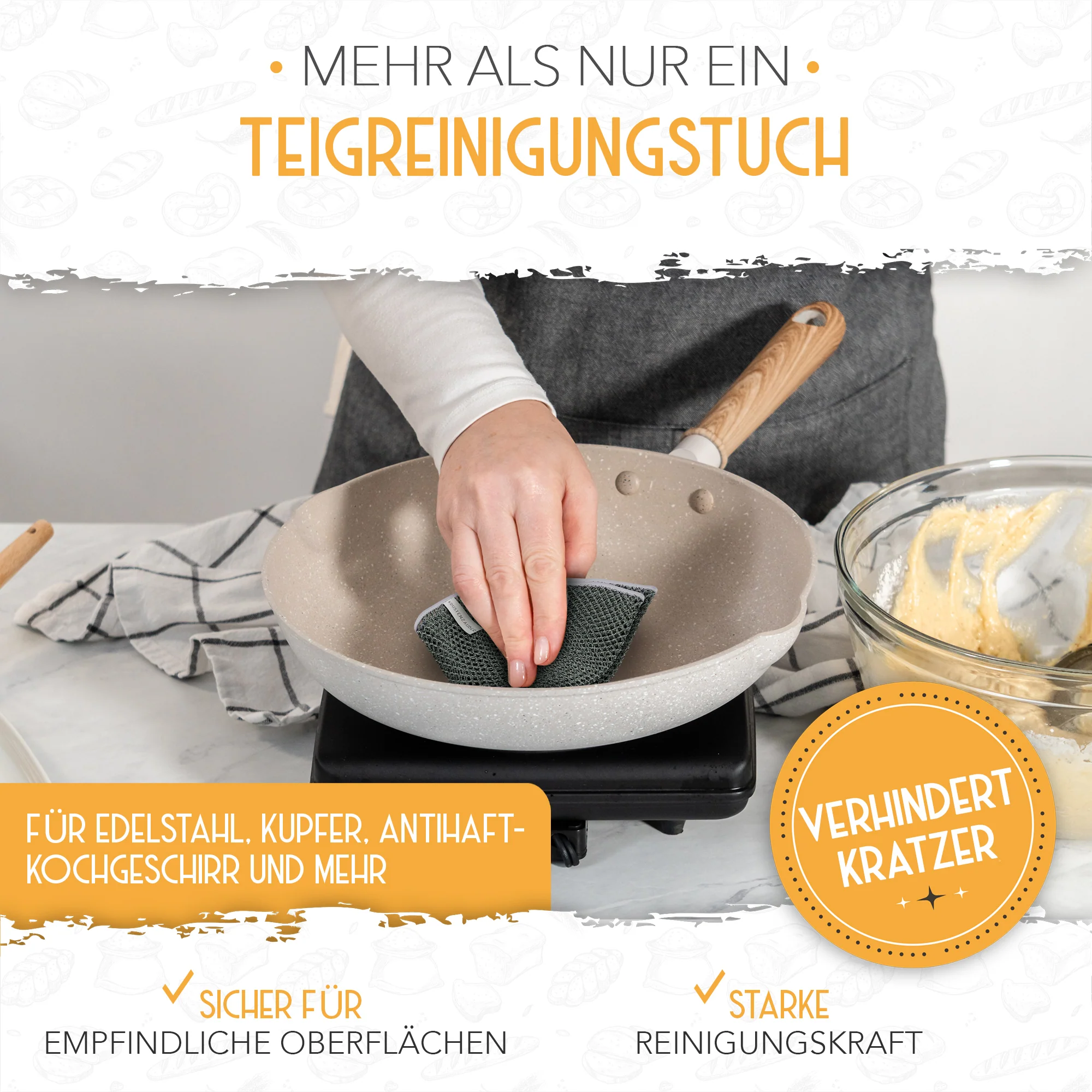 2er Set Teigreinigungstücher - Image 4