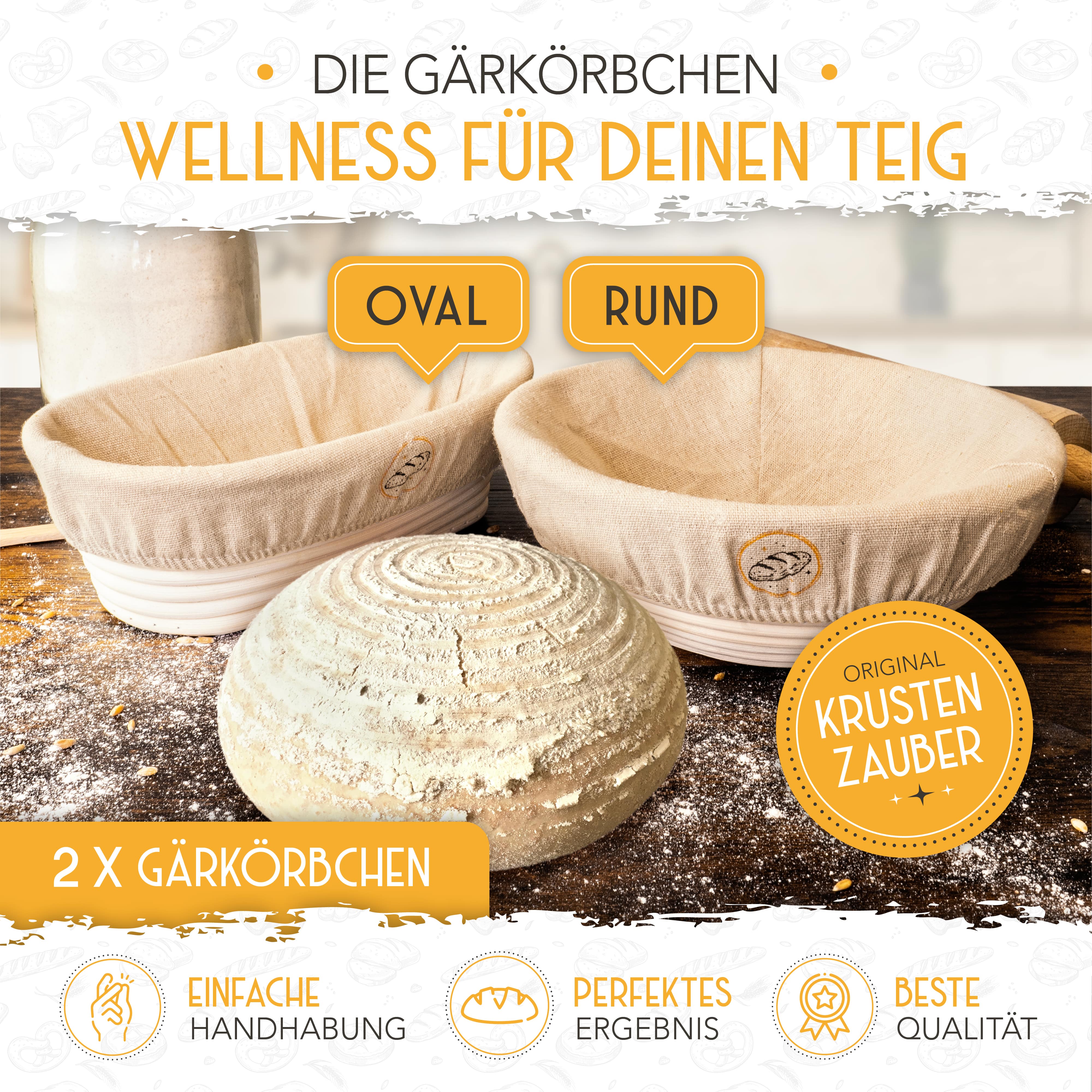 Gärkorb-Set + 2x Bäckermesser - Image 6