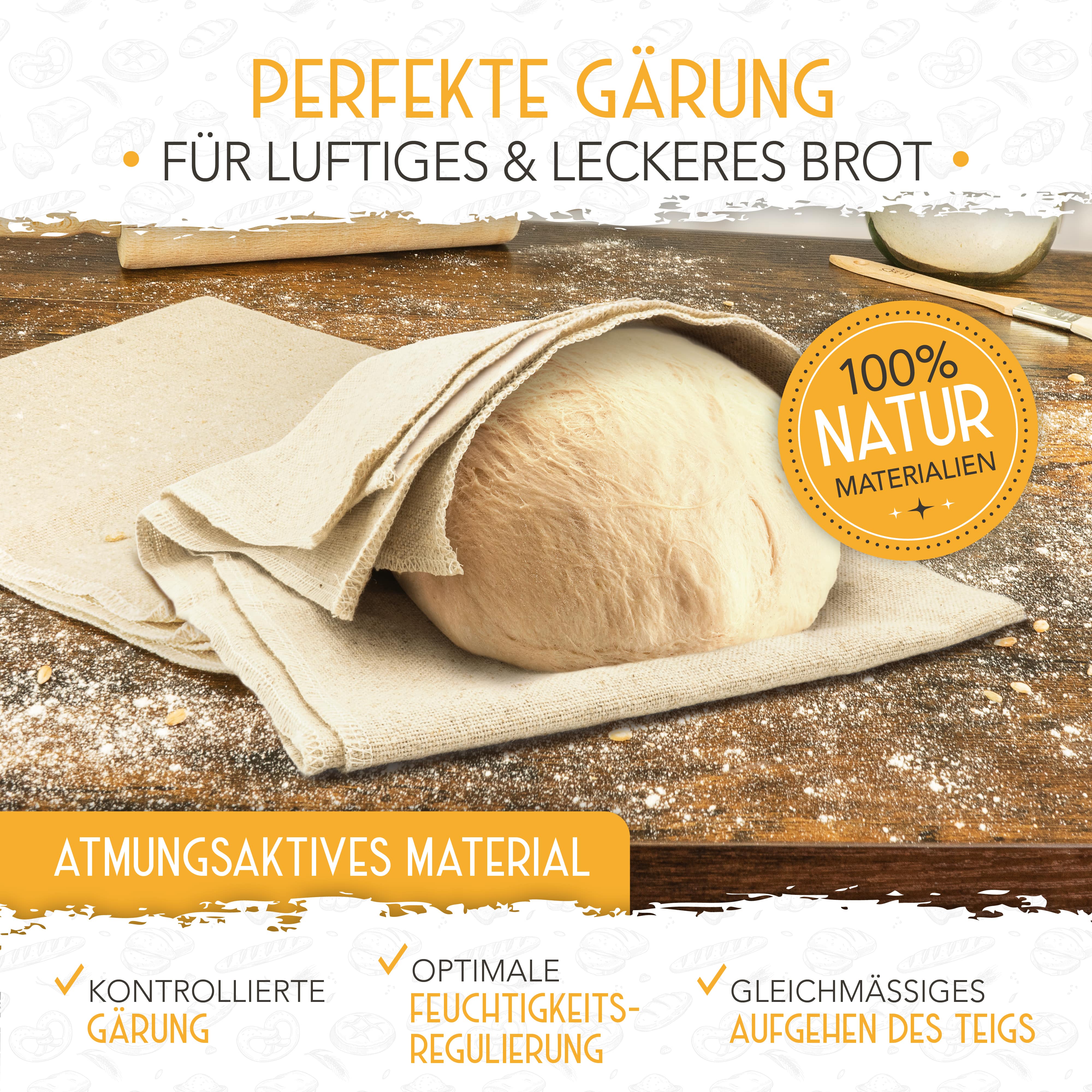 Bäckerleinen-Set + 2x Bäckermesser - Image 6