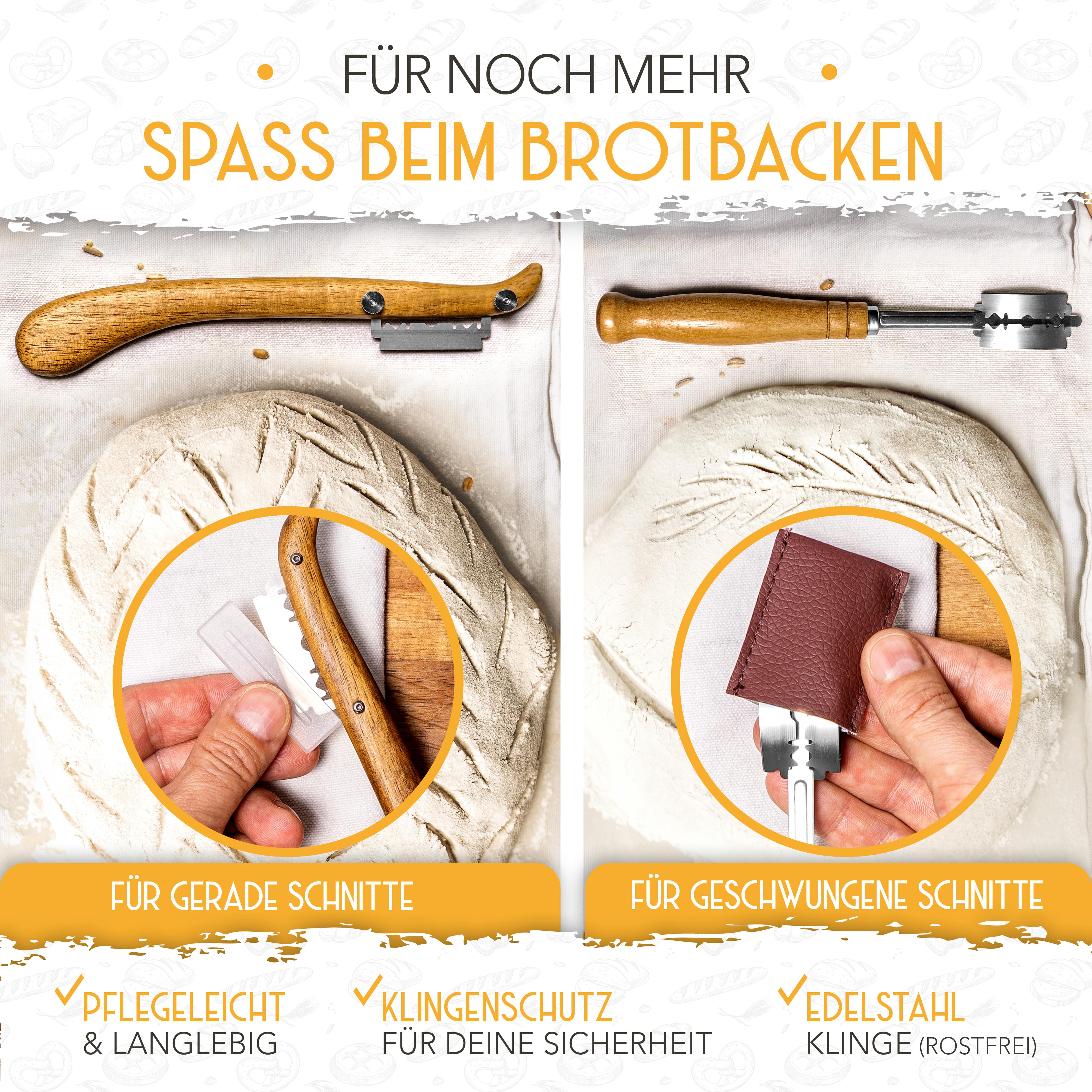 Bäckerleinen-Set + 2x Bäckermesser - Image 8