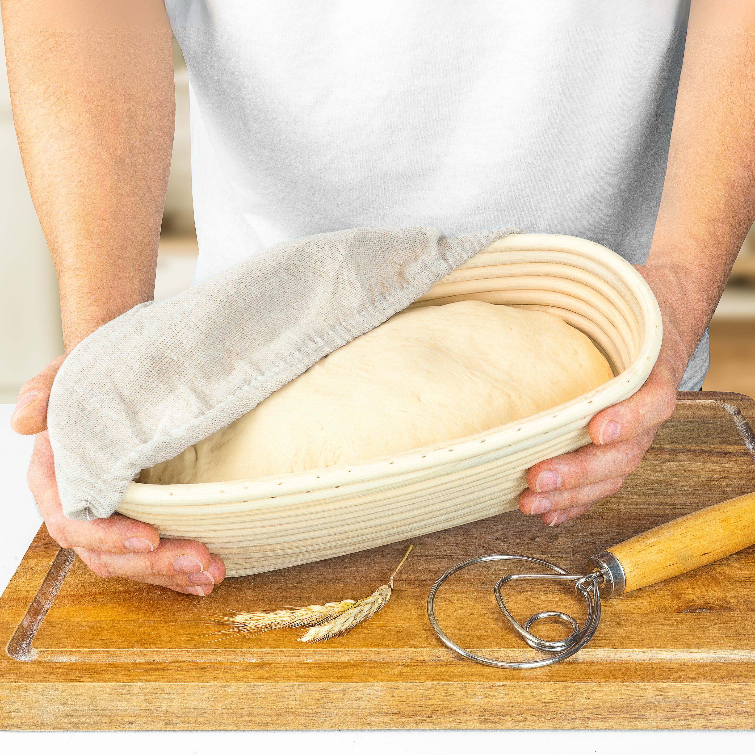 Brotbackform 28cm mit Deckel inkl. Gärkorb - Image 14