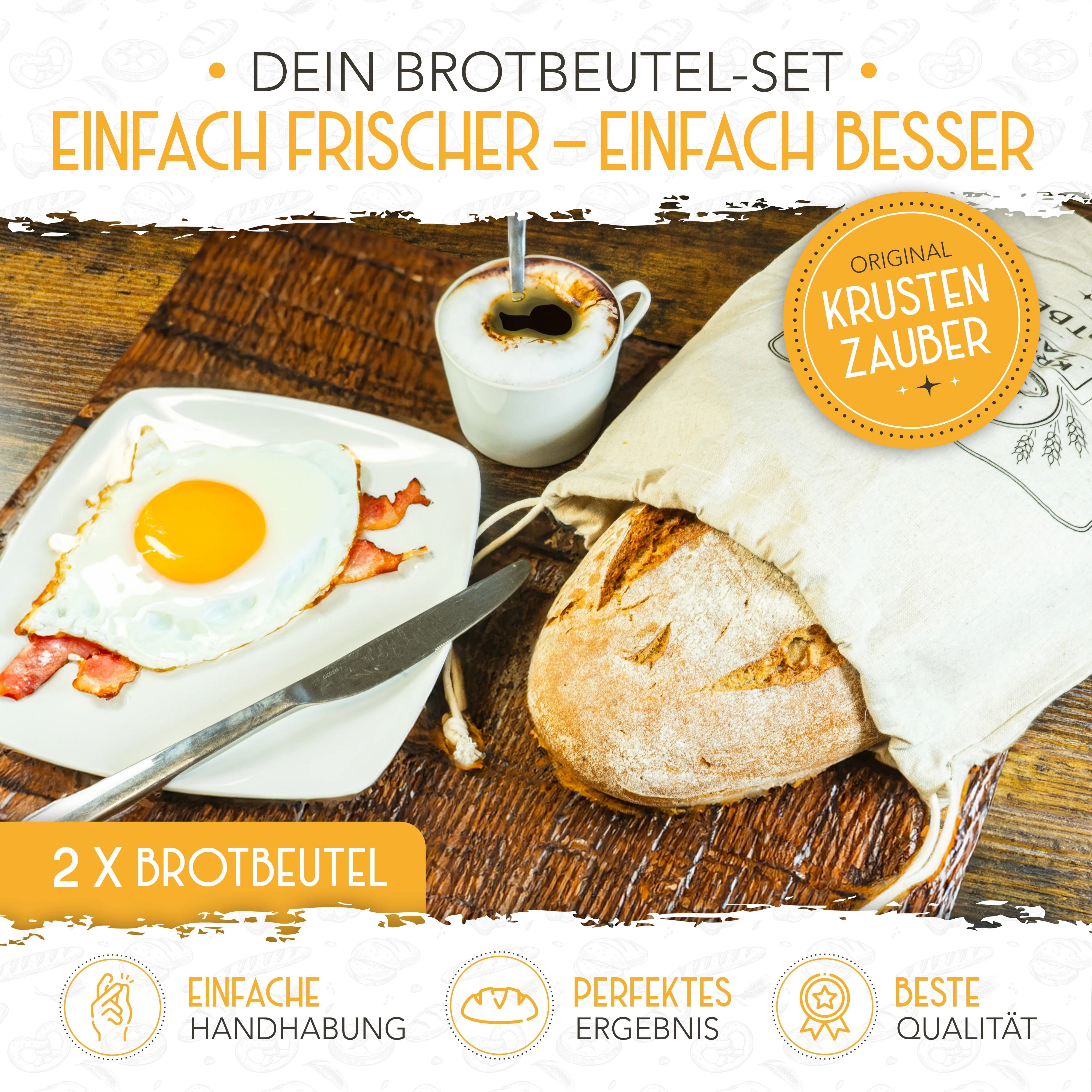 Brotbeutel Set 40x30cm - Image 4