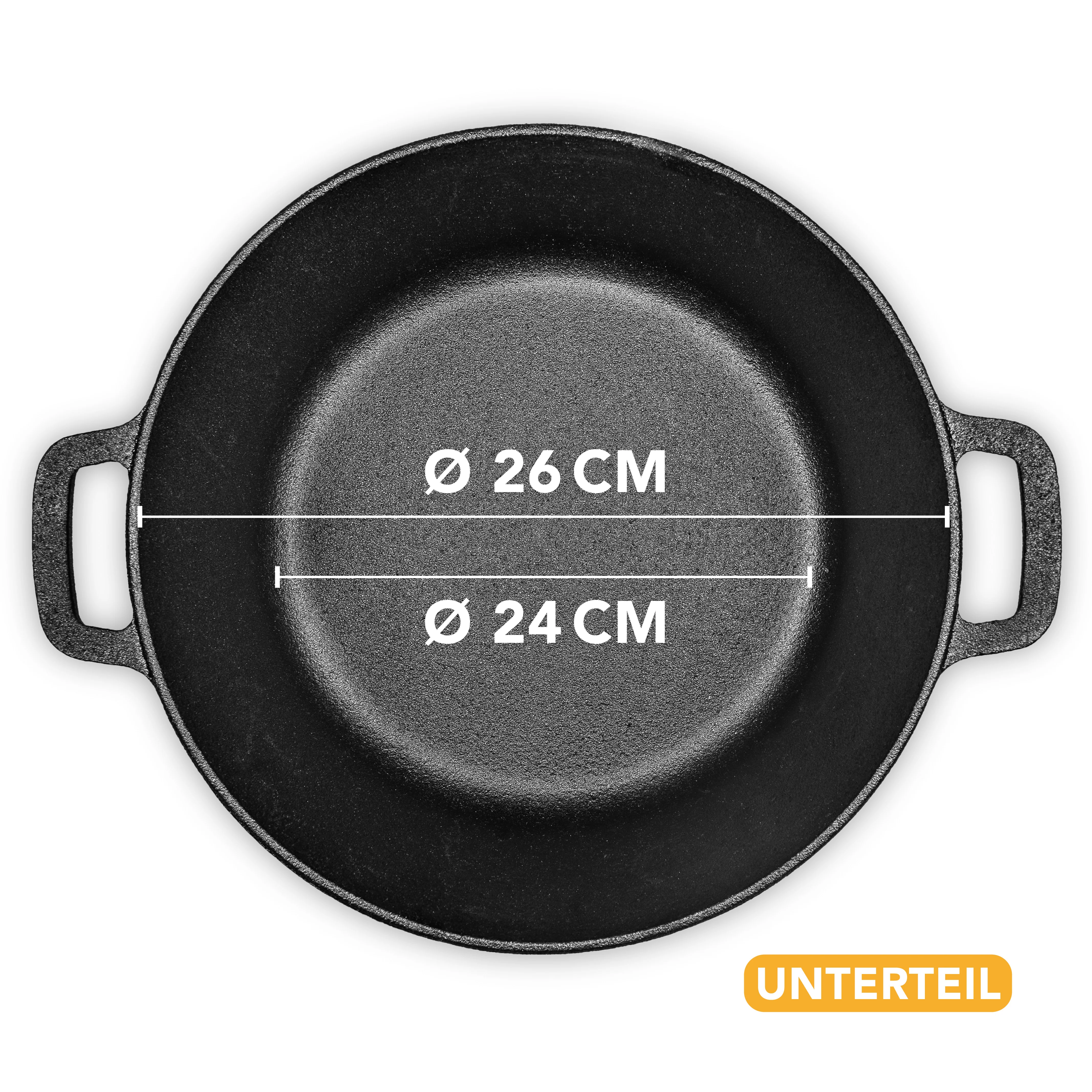2-in-1 Gusseisen Brotbacktopf 4,7l mit Deckel und Gärkorb - Image 4