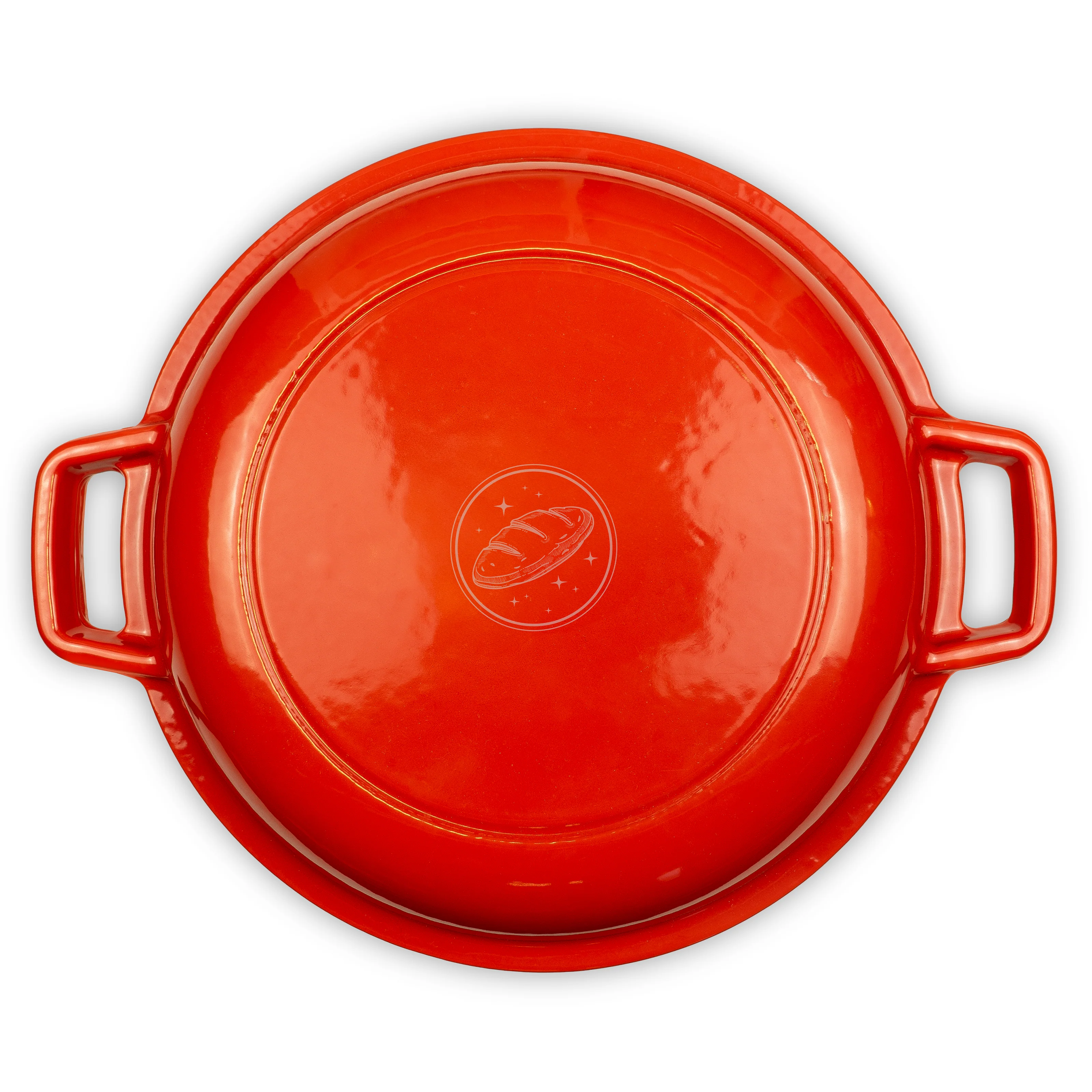 2-in-1 Gusseisen Emaille Brotbacktopf 26cm mit Gärkorb - Image 7