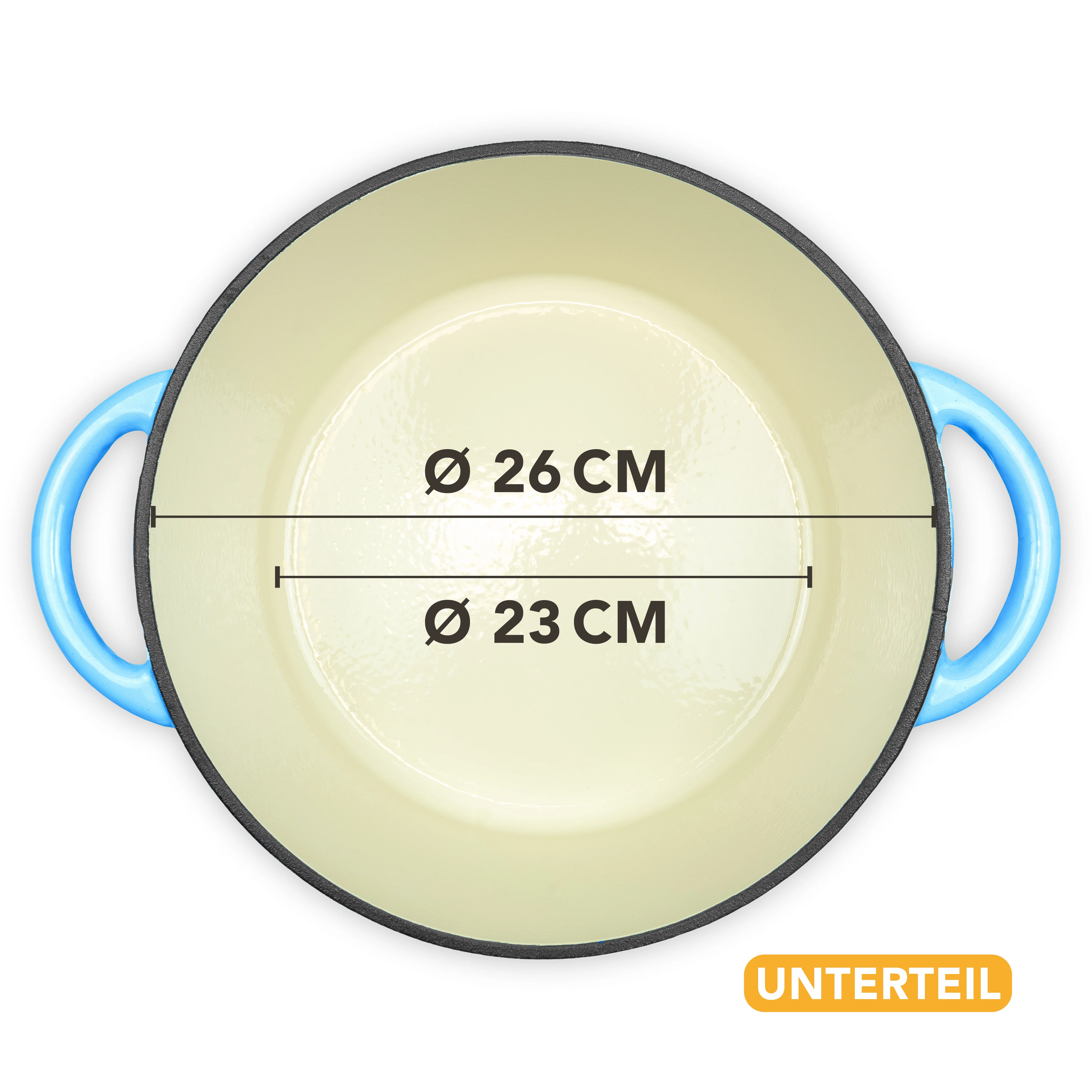 Gusseisen Emaille Brotbacktopf 4,7l mit Gärkorb - Image 12