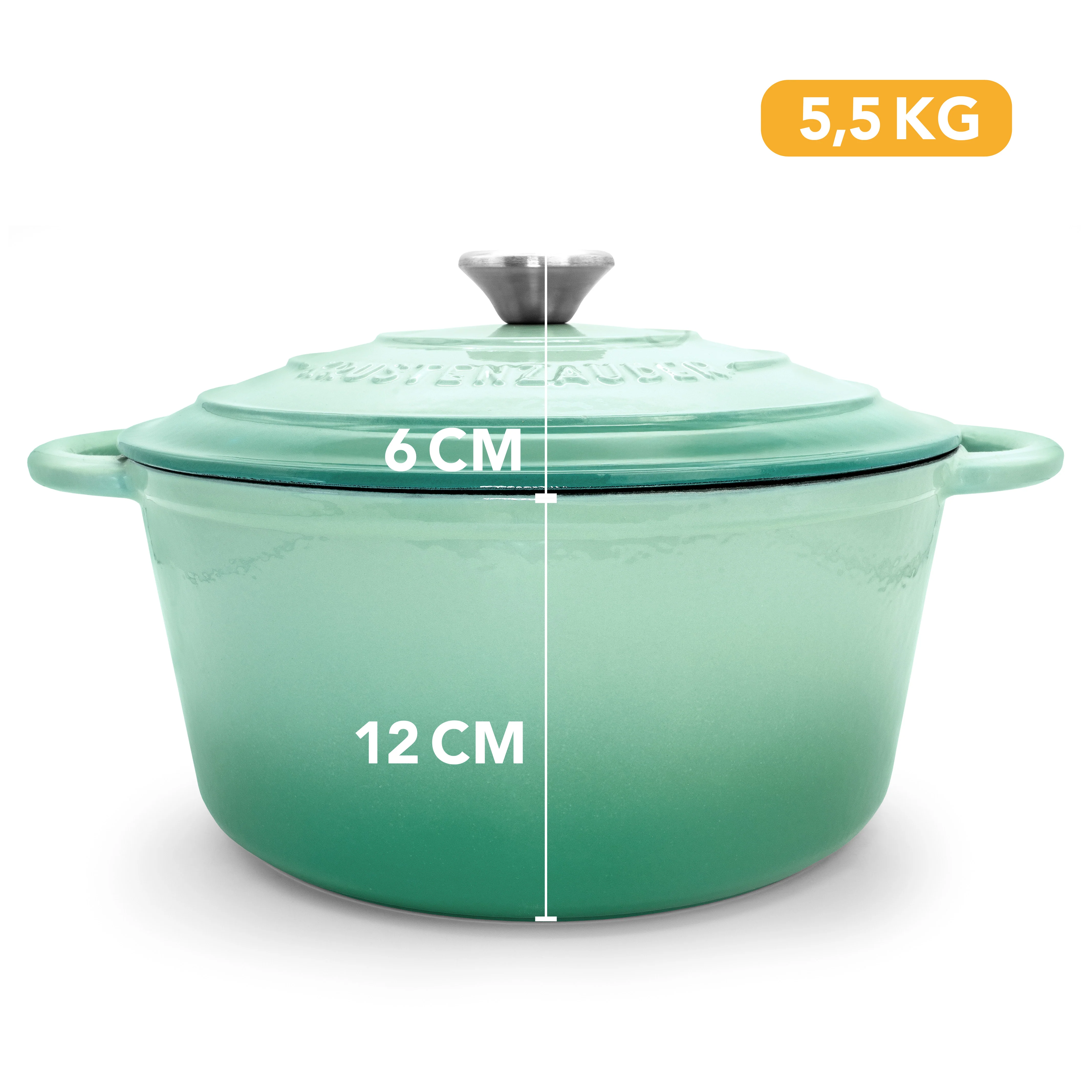 Gusseisen Emaille Brotbacktopf 4,7l mit Gärkorb - Image 18