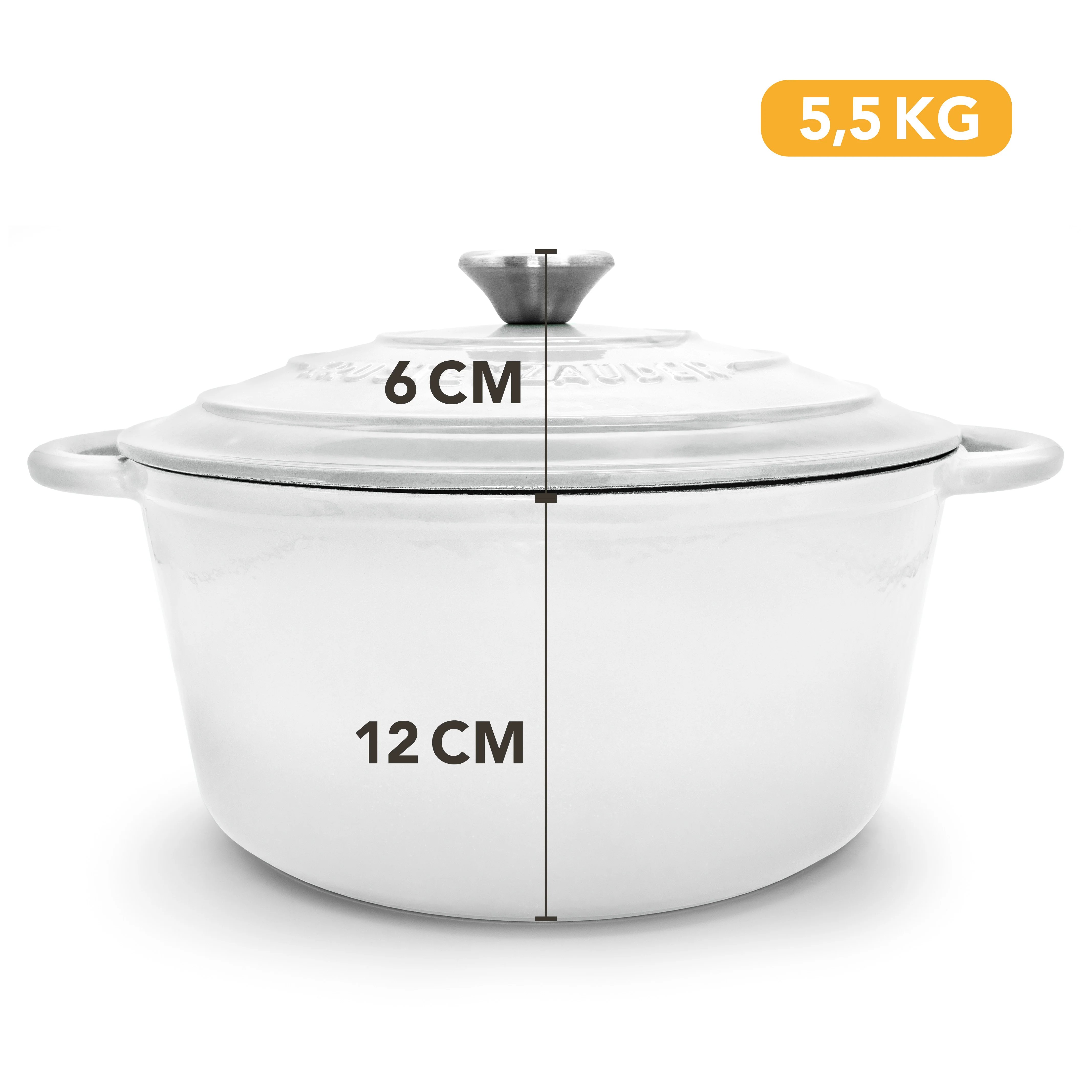 Gusseisen Emaille Brotbacktopf 4,7l mit Gärkorb - Image 26