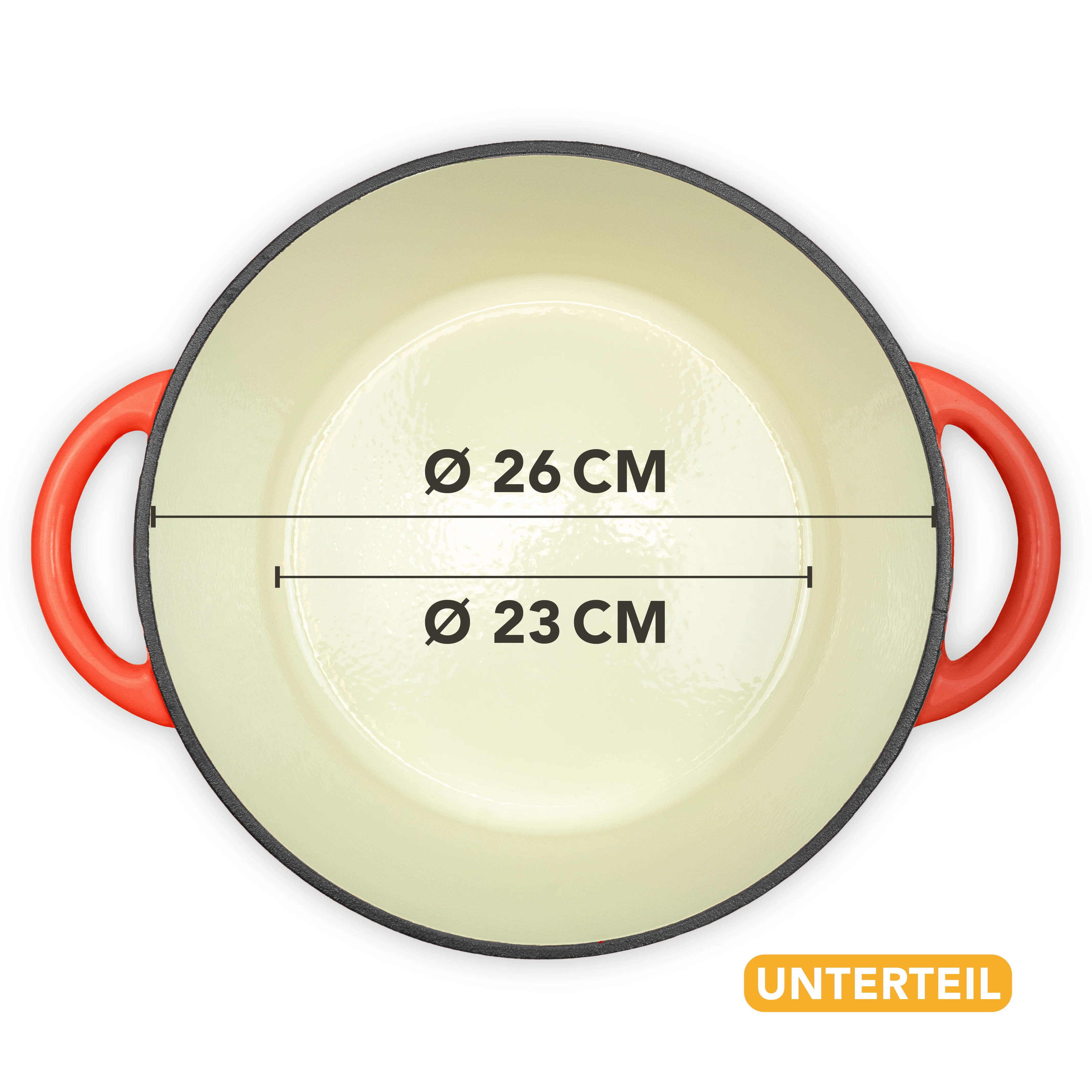 Gusseisen Emaille Brotbacktopf 4,7l mit Gärkorb - Image 4
