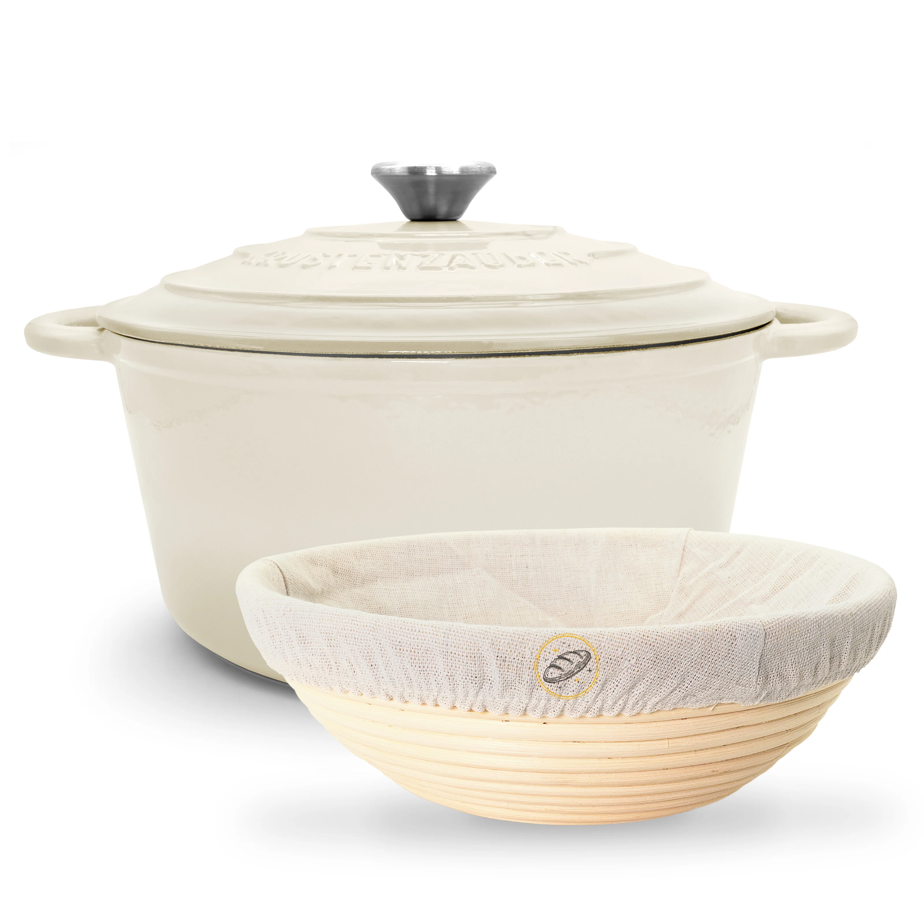 Gusseisen Emaille Brotbacktopf 4,7l mit Gärkorb - Image 40