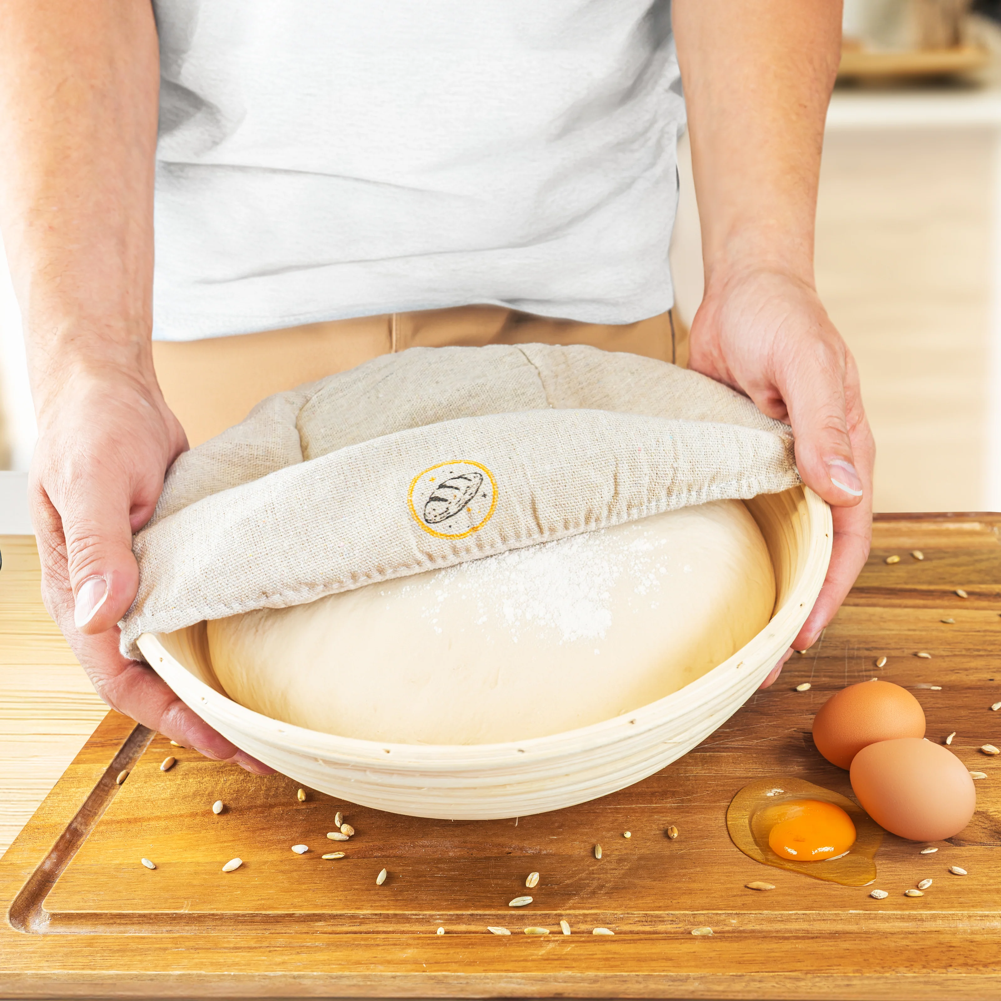 Gusseisen Emaille Brotbacktopf 4,7l mit Gärkorb - Image 53