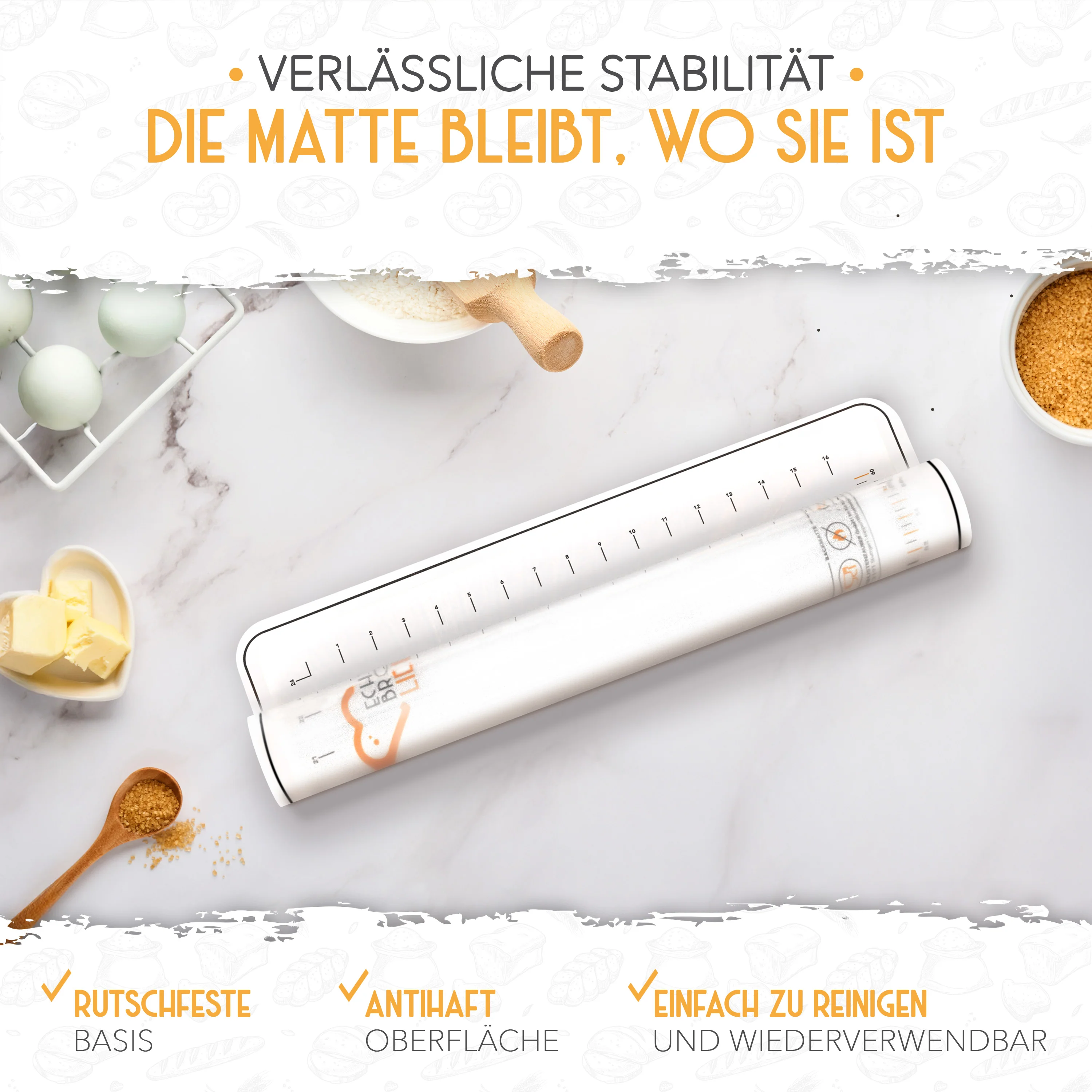 BPA-Freie Backmatte 50x70cm - Image 3