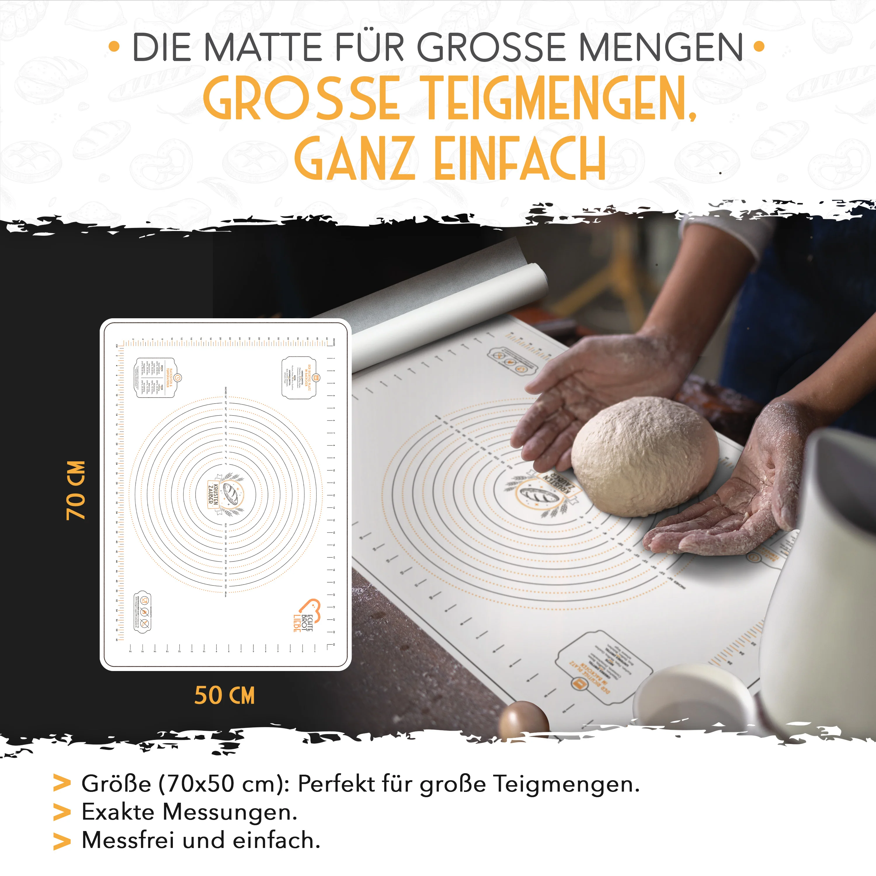 BPA-Freie Backmatte 50x70cm - Image 7